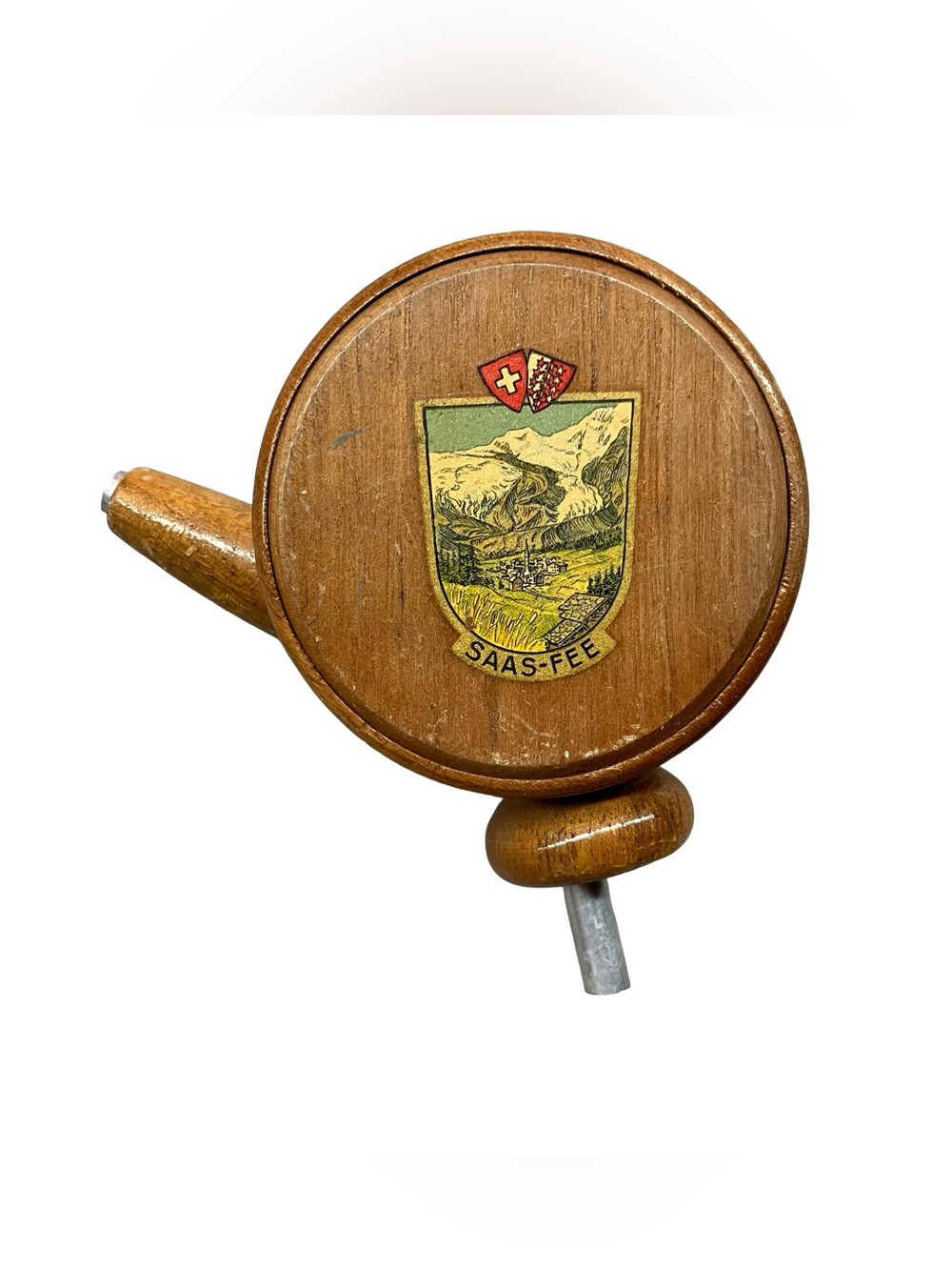 Swiss Wooden Musical Bottle Pourer & Stopper Mechanical Handmade Tested Works